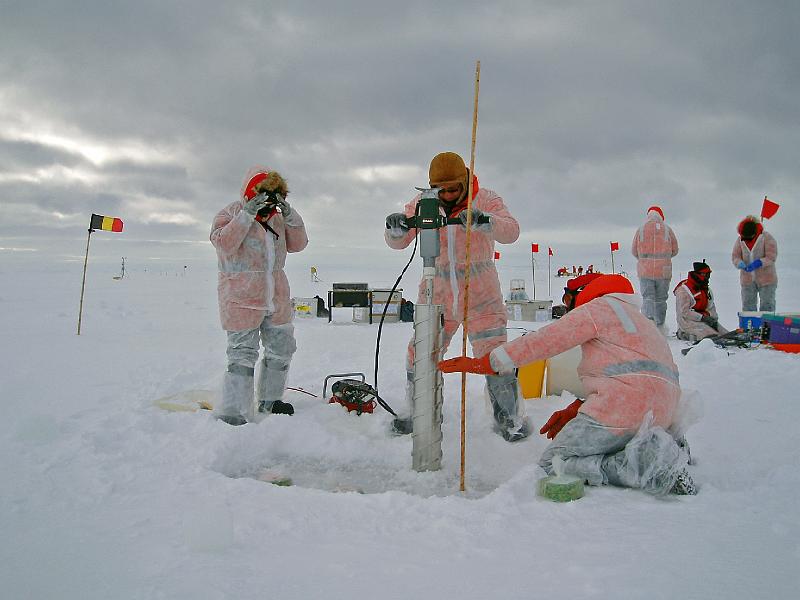 no they are making holes in the ice.JPG - OLYMPUS DIGITAL CAMERA